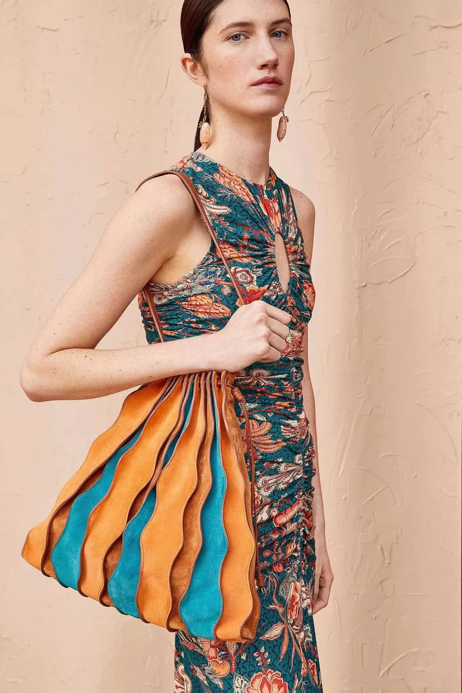 Ulla Johnson Adria Stor Plissert Bolgeveske