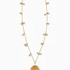Ulla Johnson Hammered Chain Organic Stone Pendant