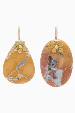 Ulla Johnson Hammered Chain Organic Stone Oredobber