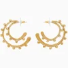 Ulla Johnson Hammered Textured Hoop Earring