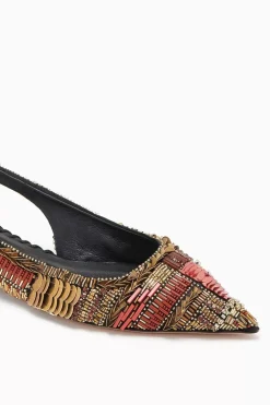 Ulla Johnson Isadora Utsmykket Slingback Flat
