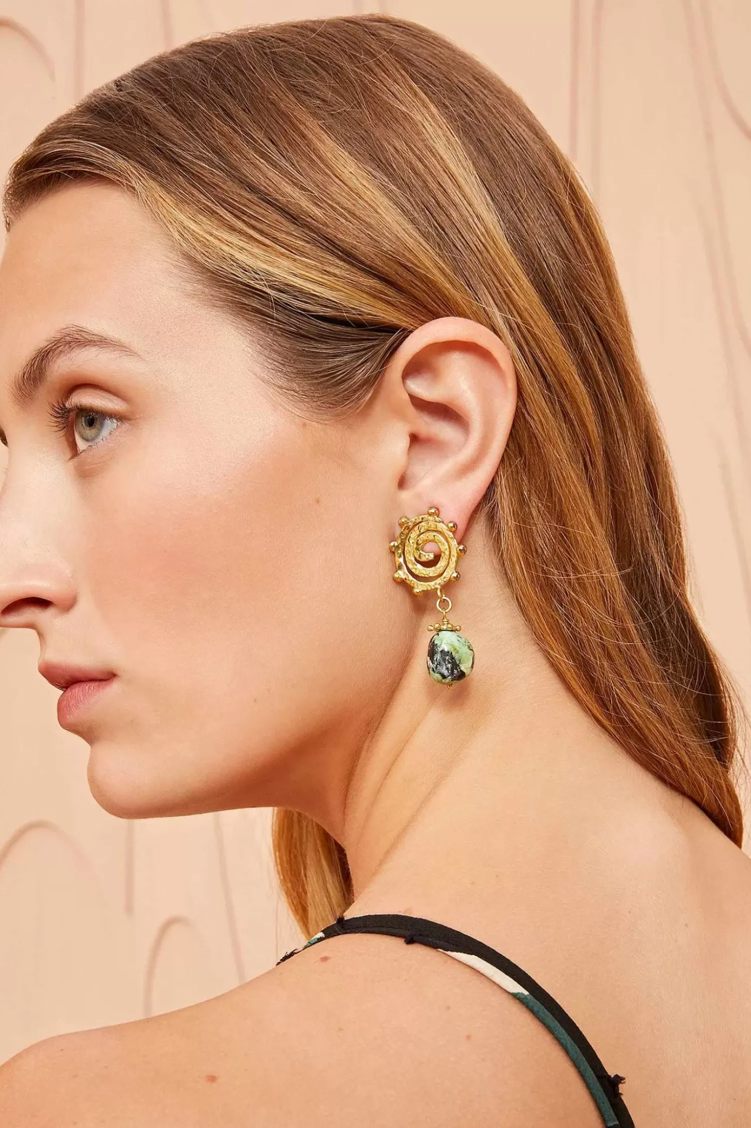 Ulla Johnson Mini Spiral Stone Oredobber