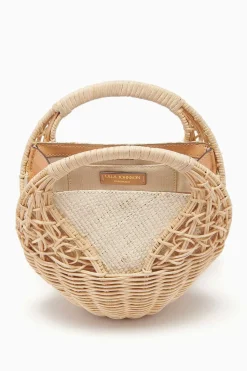 Ulla Johnson Sea Shell Wicker Bag