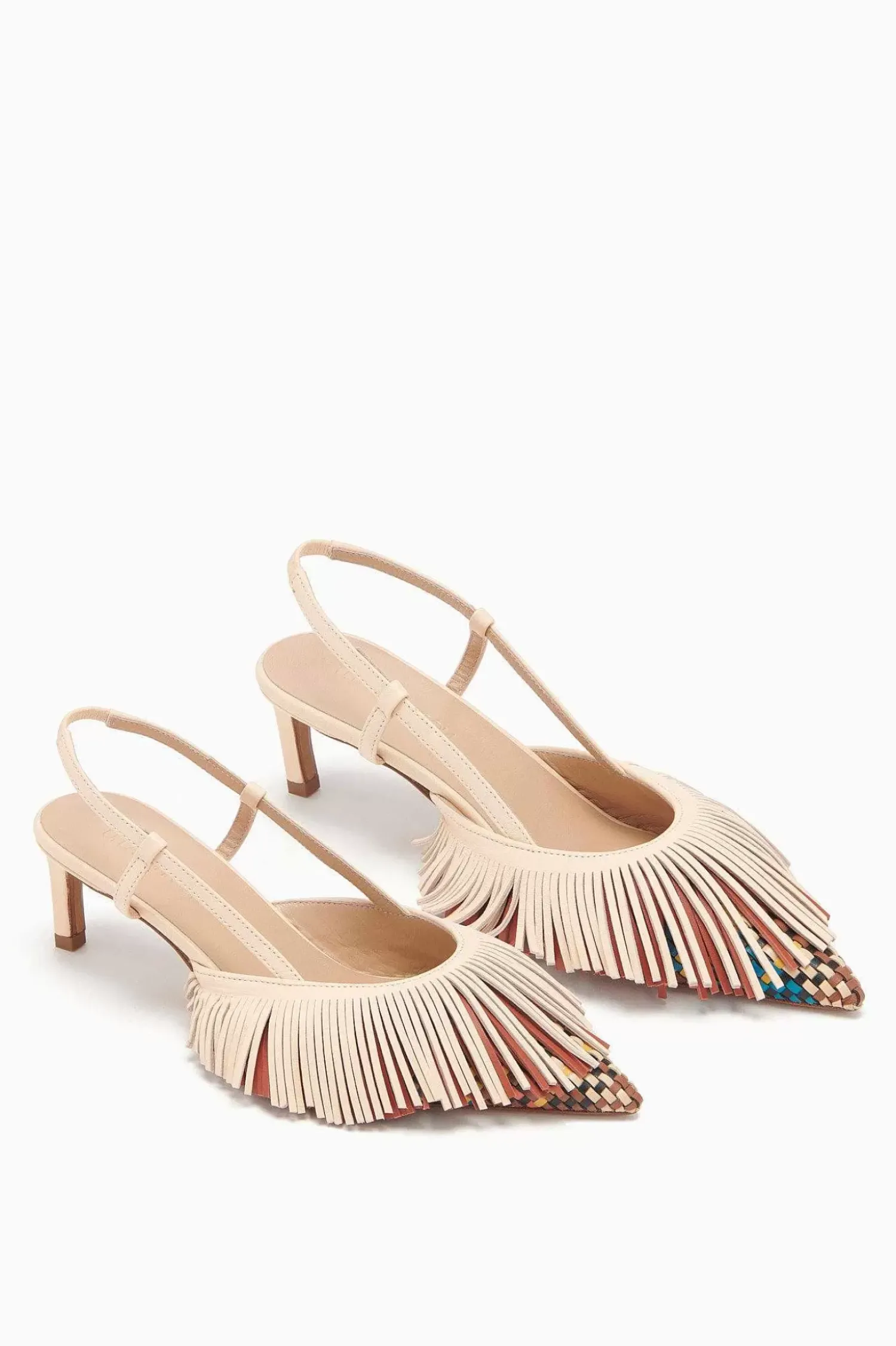 Ulla Johnson Shira Woven Fringe Slingback